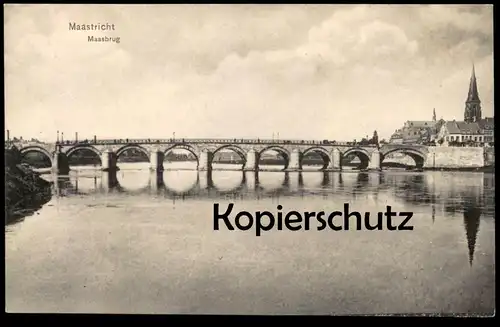 ALTE POSTKARTE MAASTRICHT MAASBRUG PANORAMA Brug Brücke Niederlande Ansichtskarte Ansichtkaart cpa postcard AK