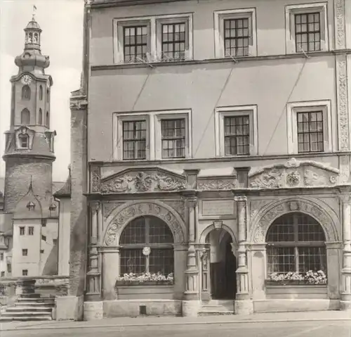 ÄLTERE POSTKARTE WEIMAR LUCAS CRANACH-HAUS UND SHLOSS Haus Lucas Cranach Maler Painter Ansichtskarte AK cpa postcard
