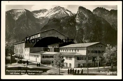 ALTE POSTKARTE OBERAMMERGAU PASSIONSSPIELTHEATER Bayern Passionsfestspiele Schauspiel Spectacle Theater Theatre cpa AK