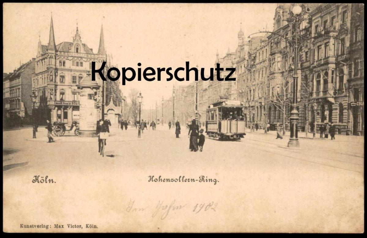 Alte Postkarte Koln Hohenzollernring Strassenbahn Tram Litfass Lampione Lampadaire Coln Cologne Hohenzollern Ring Cpa Nr 55228353 Oldthing Ansi