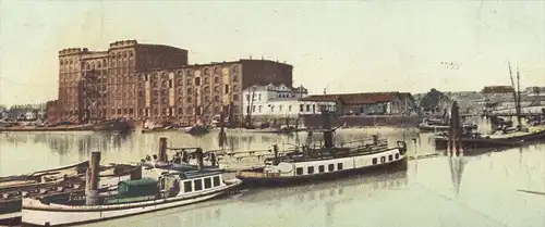 ALTE POSTKARTE MANNHEIM HAFEN 1909 port harbour havre Boot boat Frachtschiff cargo ship bateau vrachtschip cpa postcard