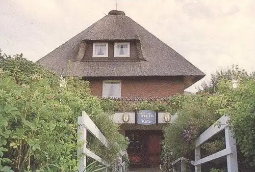 POSTKARTE SYLT ST. PETER ORDING RESTAURANT FRIESENKATE FRONT FERRARI Westerland Kampen Hörnum Nordsee North Sea postcard