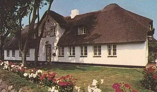 ÄLTERE POSTKARTE SYLT MEHRBILD FRIESENHAUS & LEUCHTTURM Seestern Starfish étoile de Mer du nord Nordsee North Sea AK cpa