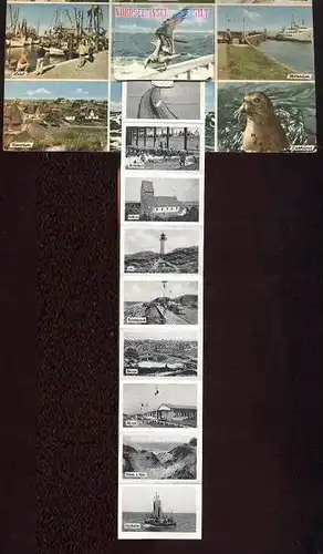 ÄLTERE POSTKARTE SYLT LEPORELLO LIST WENNINGSTEDT RANTUM HÖRNUM WESTERLAND AUTOZUG SEEHUND BRANDUNGSWELLE Ansichtskarte