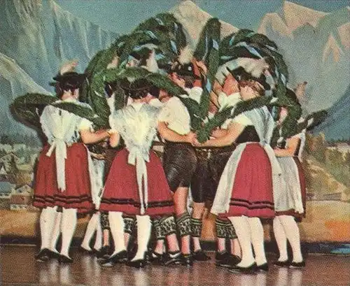 POSTKARTE RUHPOLDING TRACHTENGRUPPE D'MIESENBACHER 1971 Tracht traditional costume folklorique postcard Ansichtskarte AK