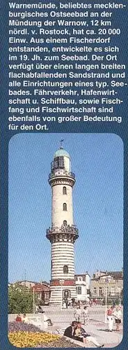 ÄLTERE POSTKARTE ROSTOCK WARNEMÜNDE CHRONIK Leuchtturm lighthouse phare fishing boat Fischerei chronique chronicle