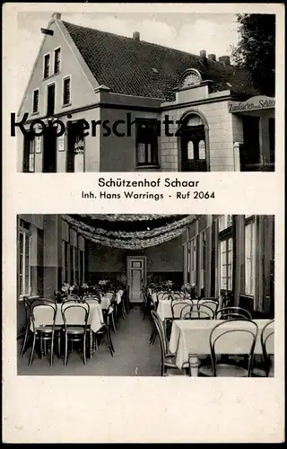 ALTE POSTKARTE SCHÜTZENHOF SCHAAR WILHELMSHAVEN INH. HANS WARRINGS BAVARIA BIER Girlande AK Ansichtskarte cpa postcard