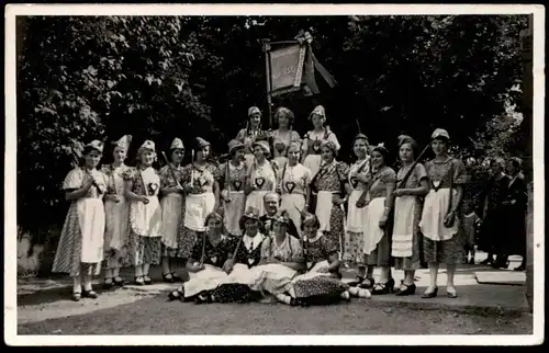 ALTE FOTO POSTKARTE KÖLN DAMEN QUARTETT SCHÜTZENGILDE KÖNIGSFORST SCHÜTZENFEST 1937 Majorettes festival cpa photo AK