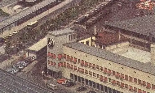 ÄLTERE POSTKARTE MÜNCHEN MUNICH OLYMPISCHES DORF BMW OLYMPIC VILLAGE OLYMPIA OLYMPIADE GAMES JEUX OLYMIPIQUES Muenchen