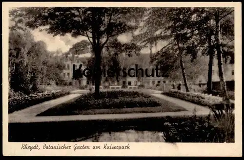 ALTE POSTKARTE RHEYDT BOTANISCHER GARTEN AM KAISERPARK MÖNCHENGLADBACH Park Parque Parc Garden Jardin cpa postcard AK