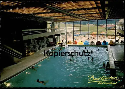 ÄLTERE POSTKARTE BAD GASTEIN FELSENBAD Bad Piscine Swimming Pool Schwimmbad Baths cpa postcard AK Ansichtskarte