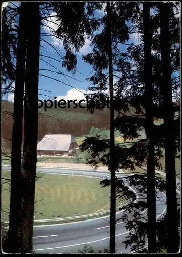 ÄLTERE POSTKARTE IM SCHWARZWALD STRASSE SERPENTINE Pass Route de col Black Forest Foret-Noire 1970 cpa postcard