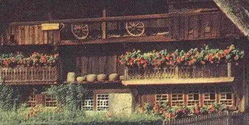 ÄLTERE POSTKARTE SCHWARZWALD SCHWARZWALDHAUS 1987 BAUERNHAUS Biene Bee abeille cpa postcard AK Ansichtskarte