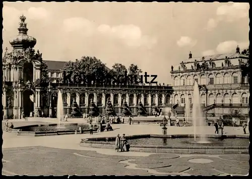 ÄLTERE POSTKARTE DRESDEN ZWINGER STAATLICHE GEMÄLDEGALERIEN KRONENTOR MATHEMATISCH-PHYSIKALISCHER SALON cpa postcard AK