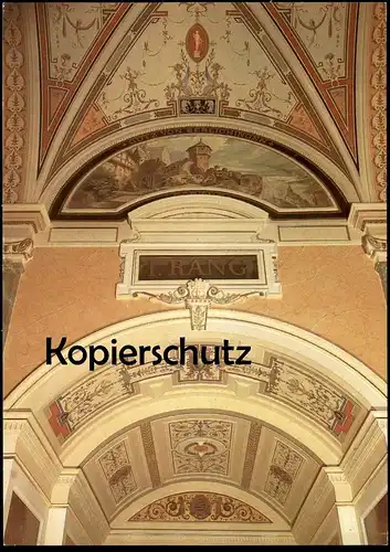 POSTKARTE DRESDEN SEMPEROPER OBERES VESTIBÜL ZWINGERSEITE GÖTZ VON BERLICHINGEN ERSTER RANG OPER SAAL OPERA  postcard
