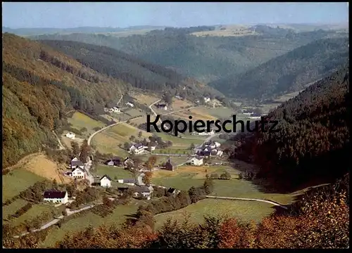 ÄLTERE POSTKARTE ERKENSRUHR PANORAMA TOTALANSICHT GESAMTANSICHT EIFEL Simmerath cpa postcard AK Ansichtskarte