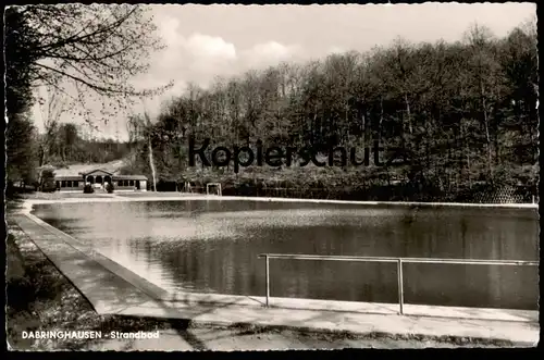 ÄLTERE POSTKARTE DABRINGHAUSEN WERMELSKIRCHEN STRANDBAD Freibad Schwimmbad Piscine Swimming Pool Bad Bath cpa postcard