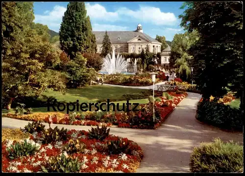 POSTKARTE BAD KISSINGEN ROSENGARTEN Rose flower fleur Park parc garden jardin public cpa postcard AK Ansichtskarte