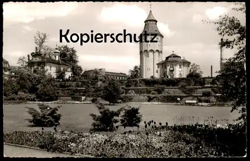 ÄLTERE POSTKARTE RASTATT PAGODENBURG MIT ANLAGEN WASSERTURM cpa postcard Ansichtskarte