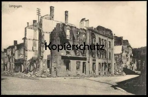 ALTE POSTKARTE LONGUYON GUERRE 1914-1918 Zerstörung destruction damage 1. Weltkrieg cpa postcard AK Ansichtskarte