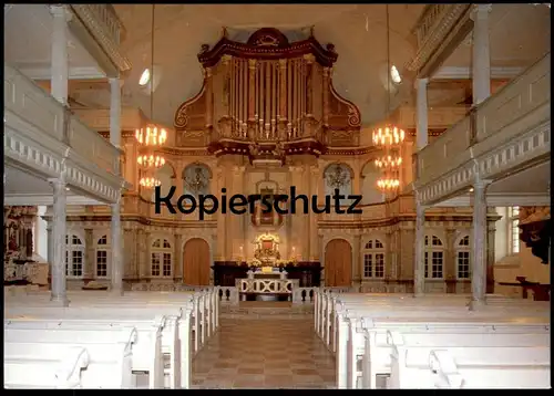 ÄLTERE POSTKARTE NIKOLAIKIRCHE KAPPELN AN DER SCHLEI ORGEL ALTAR autel interieur l'eglise orgue organ cpa postcard AK