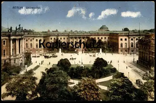 ALTE POSTKARTE BERLIN UNIVERSITÄT University 1916 Stempel Cachet Feldpost postcard cpa Ansichtskarte AK