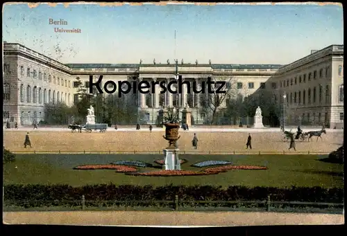 ALTE POSTKARTE BERLIN 1923 UNIVERSITÄT University postcard cpa Ansichtskarte AK