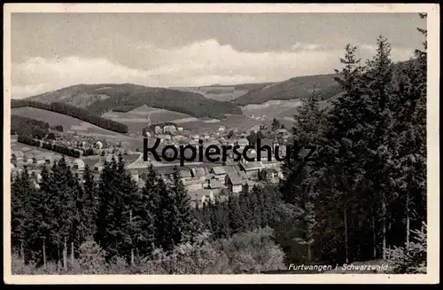 ALTE POSTKARTE BLICK AUF FURTWANGEN PANORAMA SCHWARZWALD Black Forest cpa postcard AK Ansichtskarte