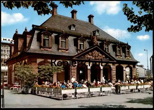 ÄLTERE POSTKARTE FRANKFURT AM MAIN HAUPTWACHE CAFÉ 1981 cpa postcard AK Ansichtskarte