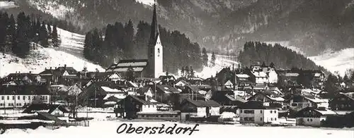 ÄLTERE POSTKARTE WINTERSPORTPLATZ OBERSTDORF ALLGÄU Winter Schnee snow hiver Breitachklamm Eiszapfen glacon icicle AK
