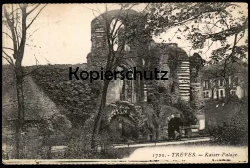 ALTE POSTKARTE TRÈVES KAISER-PALACE TRIER KAISER PALAST 1927 cpa postcard AK Ansichtskarte