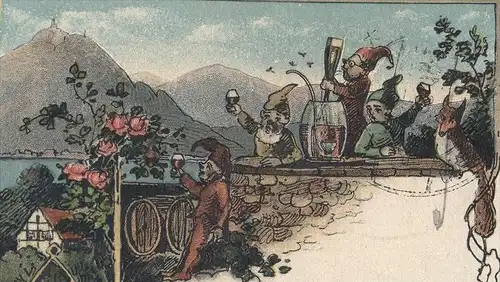 ALTE POSTKARTE BONN ALT BONNA BAD GODESBERG STUDENTICA STUDENTIKA ÉTUDIANT LIED SONG CHANSON ZWERG DWARF MIDGET NAIN AK