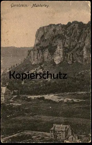 ALTE POSTKARTE GEROLSTEIN MUNTERLEY PANORAMA cpa postcard AK Ansichtskarte