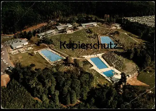 ÄLTERE POSTKARTE SINDELFINGEN FLIEGERAUFNAHME FREIBAD SCHWIMMBAD BAD Swimming Pool piscine bath postcard Ansichtskarte