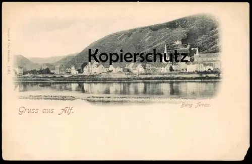 ALTE POSTKARTE GRUSS AUS ALF BURG ARRAS Alf-Bullay castle chateau cpa postcard AK Ansichtskarte