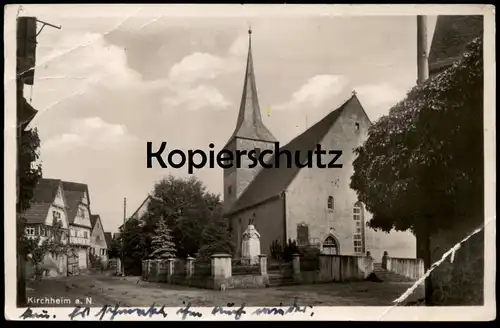 ALTE POSTKARTE KIRCHHEIM AM NECKAR 1930 KIRCHE church église cpa postcard AK Ansichtskarte