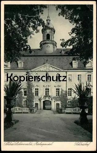 ALTE POSTKARTE SCHLOSS LICHTENWALDE ZSCHOPAUTAL SCHLOSSHOF 1930 Niederwiesa bei Zschopau castle chateau cpa postcard AK
