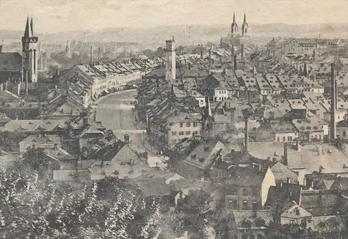 ALTE POSTKARTE HOF IN BAYERN TOTALANSICHT PANORAMA Total Ansichtskarte AK cpa postcard