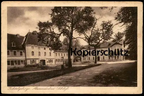 ALTE POSTKARTE ALEXANDERBAD SCHLOSS BAD ALEXANDERSBAD FICHTELGEBIRGE bei Wunsiedel castle Ansichtskarte AK cpa postcard