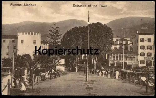 ALTE POSTKARTE FUNCHAL MADEIRA ENTRANCE OF THE TOWN DIARIO DE ... Portugal Portuguesa AK Ansichtskarte cpa postcard