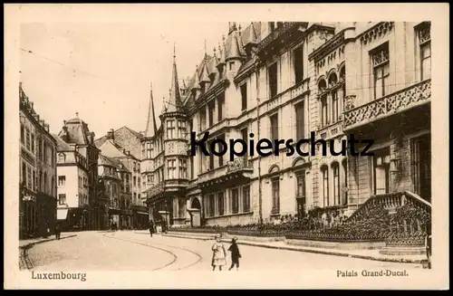 ALTE POSTKARTE PALAIS GRAND-DUCAL LUXEMBOURG Enfants Luxemburg Duke Duchess cpa postcard Anischtskarte AK