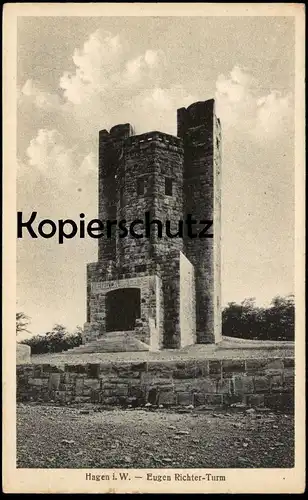 ALTE POSTKARTE HAGEN IN WESTFALEN EUGEN RICHTER TURM tour tower Ansichtskarte AK cpa postcard