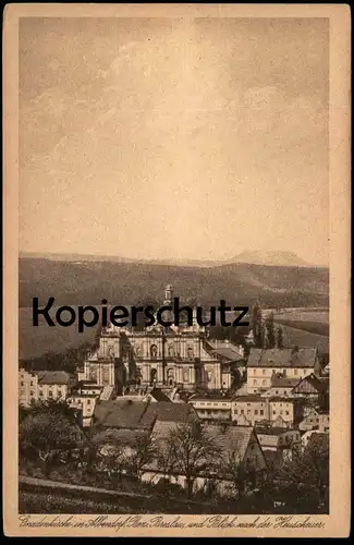ALTE POSTKARTE ALBENDORF GNADENKIRCHE BEZIRK BRESLAU & BLICK NACH DER HEUSCHEUER Wambierzyce Schlesien Fabriek Véwé AK