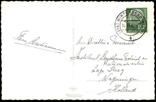ÄLTERE POSTKARTE ALTASTENBERG AM KAHLEN ASTEN 842 m. ASTENBERG WINTERBERG cpa postcard AK Ansichtskarte