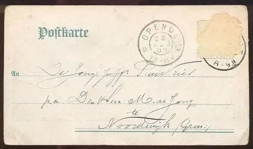 ALTE POSTKARTE GRUSS AUS GROSS-SCHÖNAU FABRIKSCHLOT Großschönau-Hainewalde Landkreis Görlitz cpa postcard Ansichtskarte
