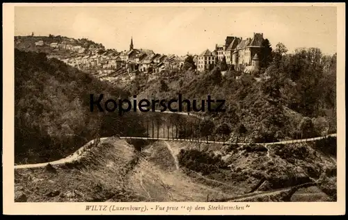 ALTE POSTKARTE WILTZ VUE PRISE OP DEM STEEKÄMMCHEN Wols bei Diekirch Luxemburg Luxembourg cpa postcard AK Ansichtskarte