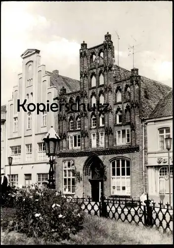ÄLTERE POSTKARTE WISMAR ALTER SCHWEDE GASTSTÄTTE ALTES HAUS GIEBEL cpa postcard AK Ansichtskarte