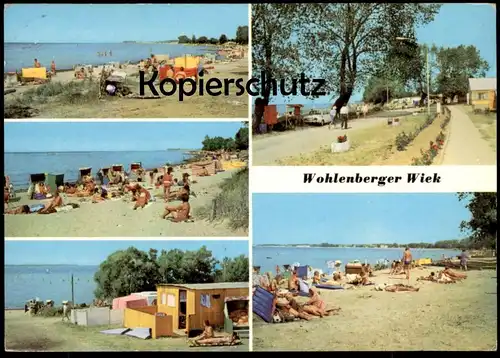 ÄLTERE POSTKARTE WOHLENBERGER WIEK GRAMKOW STRAND BEI WOHLENBERG KLÜTZ WISMAR beach plage cpa postcard AK Ansichtskarte