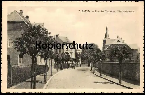 ALTE POSTKARTE ST. VITH Rue du Couvent Klosterstrasse St-Vith AK Ansichtskarte cpa postcard