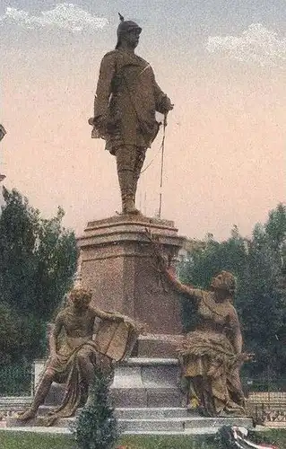 ALTE POSTKARTE WIESBADEN BISMARCK-DENKMAL STATUE 1925 monument AK Ansichtskarte cpa postcard